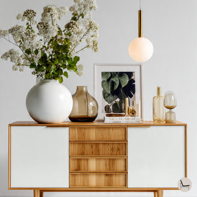 Contemporary style credenza styling tips