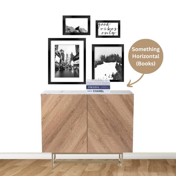 Tricks To Style A Credenza-by-adding-books