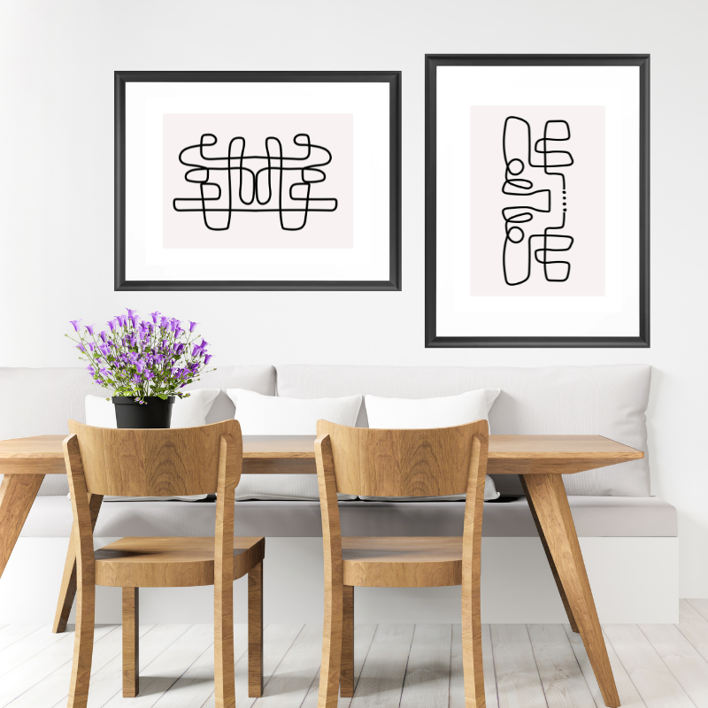 modern scribble art print4