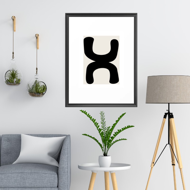 Nordic X Shape Art Print-2