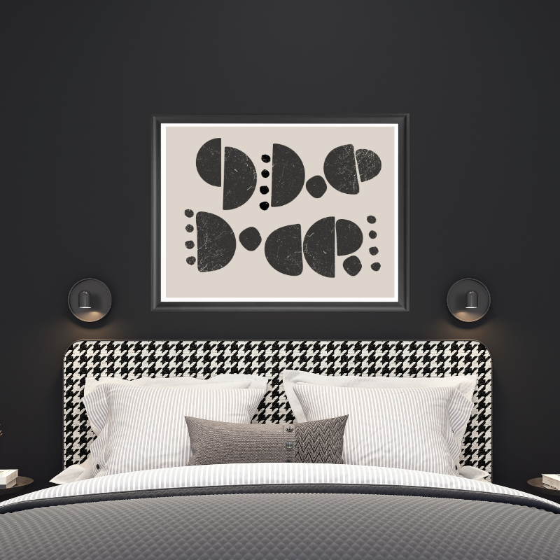 Nordic half moon abstract print-4
