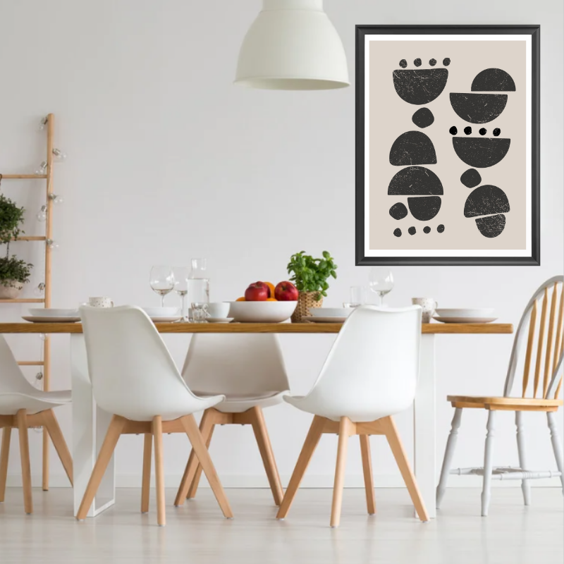 Nordic half moon abstract print-5