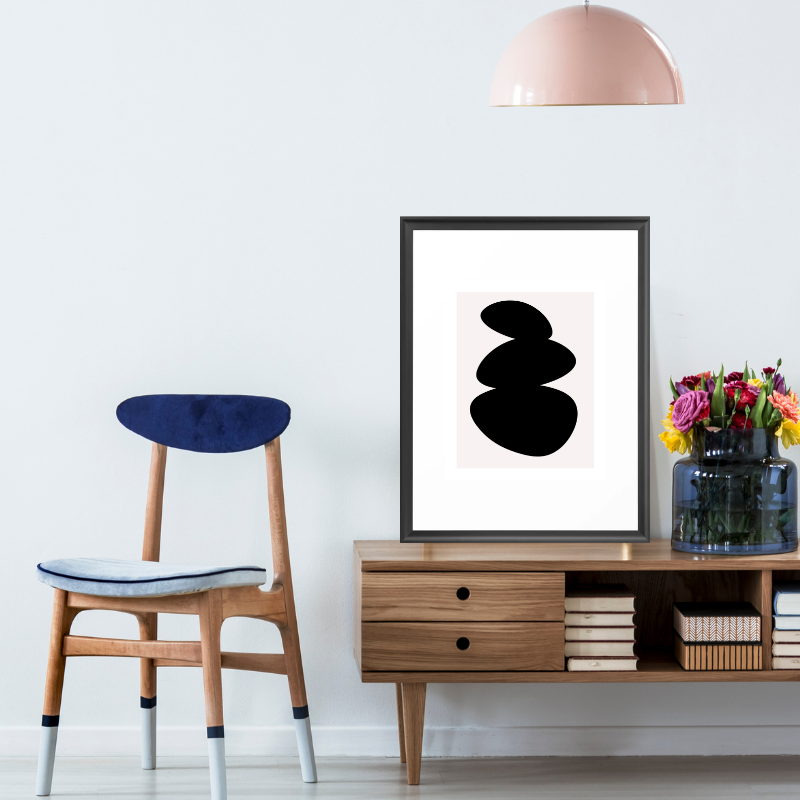 nordic oval shape art print-3