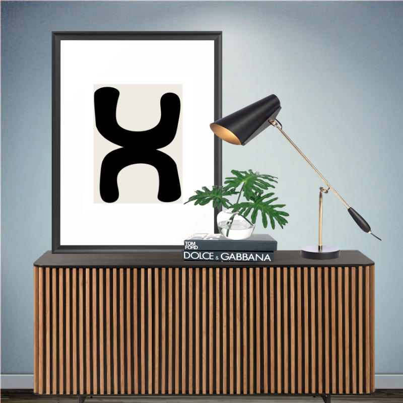 Nordic X Shape Art Print-3