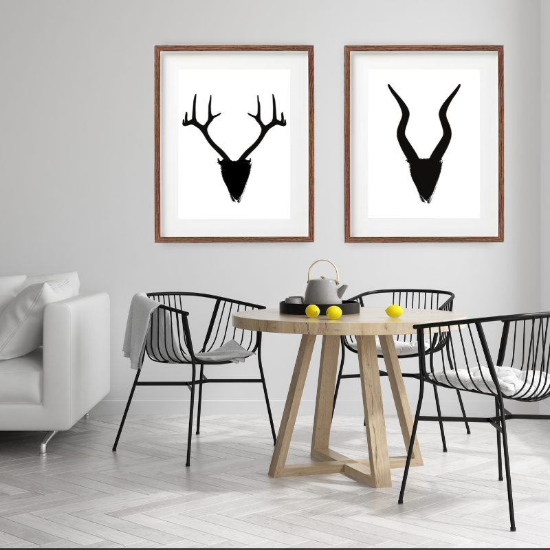 nordic antler art prints-2