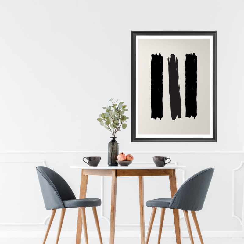 Minimalist stripe shape Nordic wall art 3