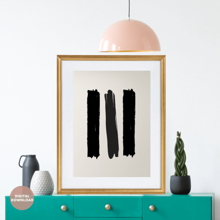 Minimalist-stripe-shape-Nordic-wall-art