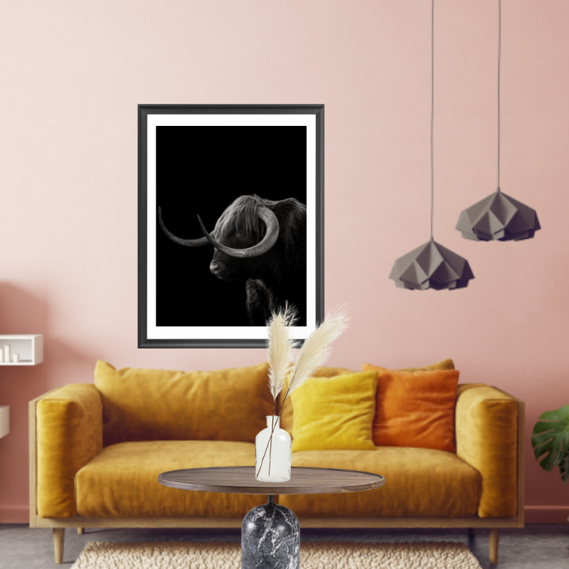 Black Bull Art Print-1