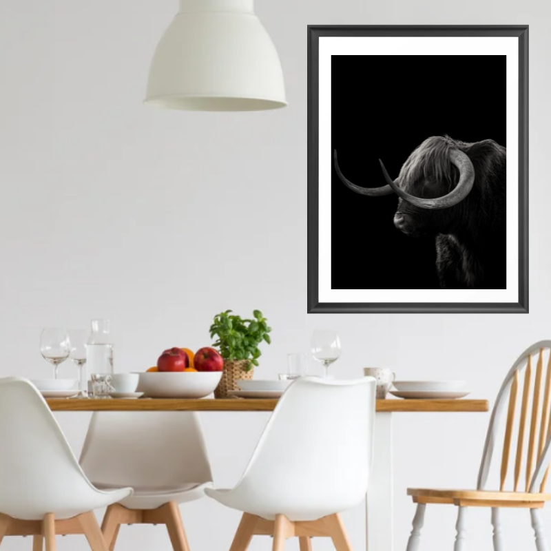 Black Bull Art Print-2