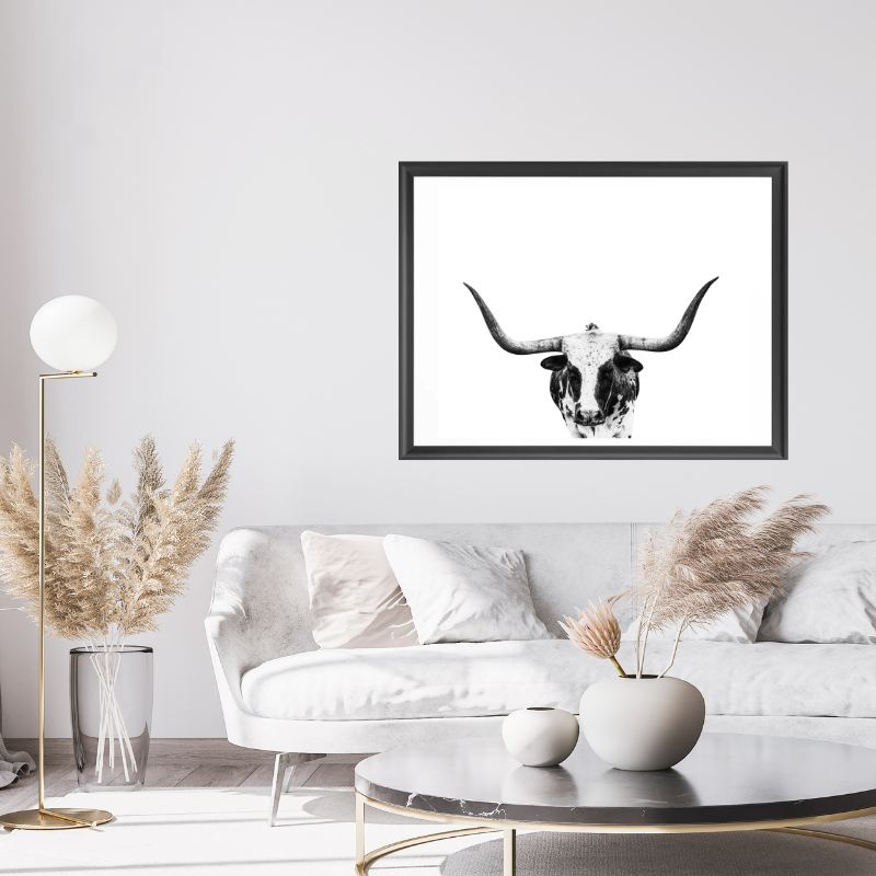 longhorn art print-1