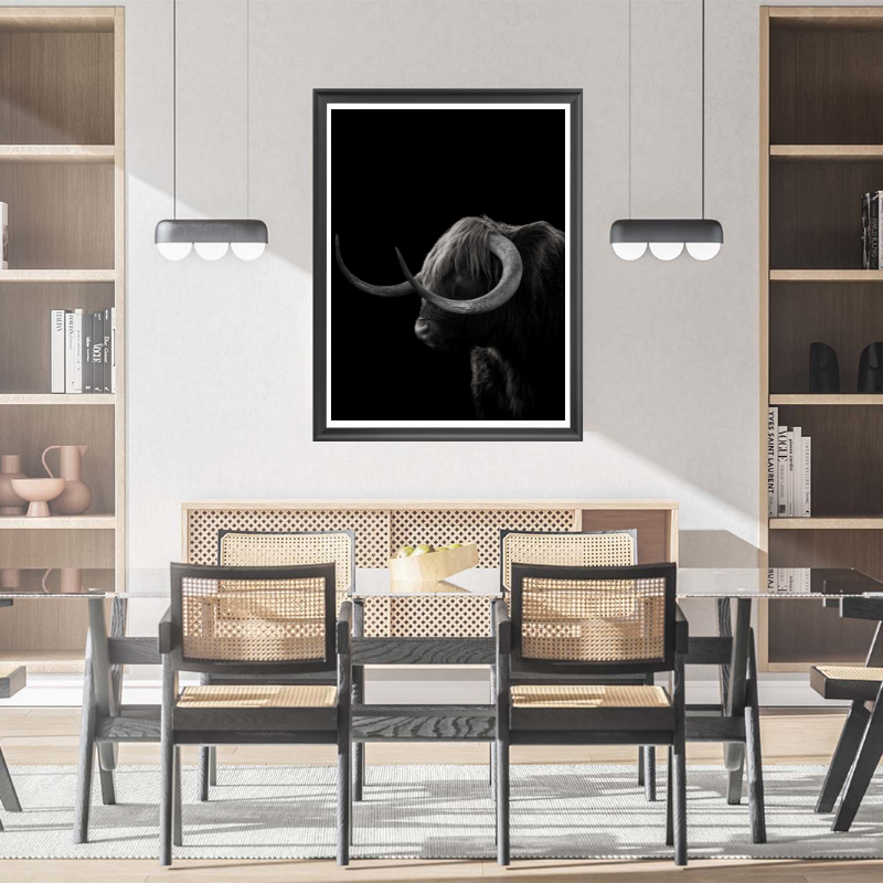 Black Bull Art Print-3